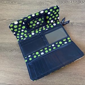 Vera Bradley Trifold Magnetic Wallet - Lucky You
